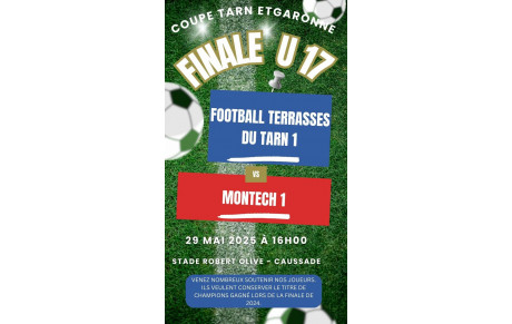 En avant la finale de la Coupe du Tarn et Garonne U 17