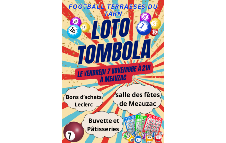 Loto / Tombola le Vendredi 7 Novembre à Meauzac